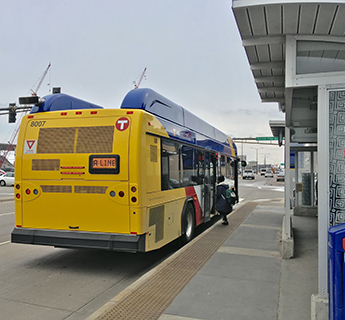 Bus Rapid Transit stop on the A Line